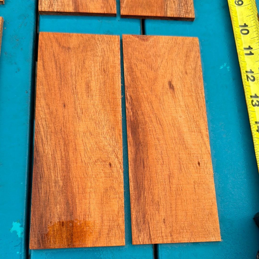 Curly Koa Knife Scales 2 piece sets