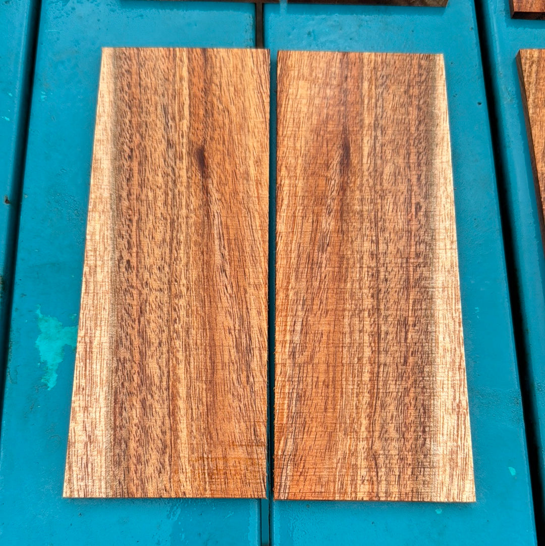 Curly Koa Knife Scales 2 piece sets