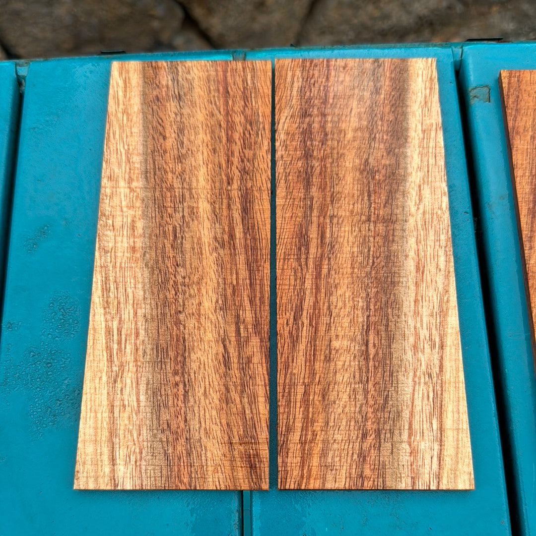 Curly Koa Knife Scales 2 piece sets
