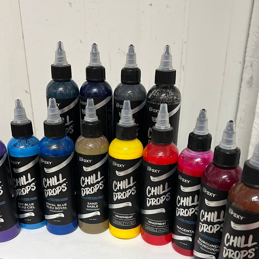 Chill Epoxy Transparent Liquid Pigment Drops (4oz)