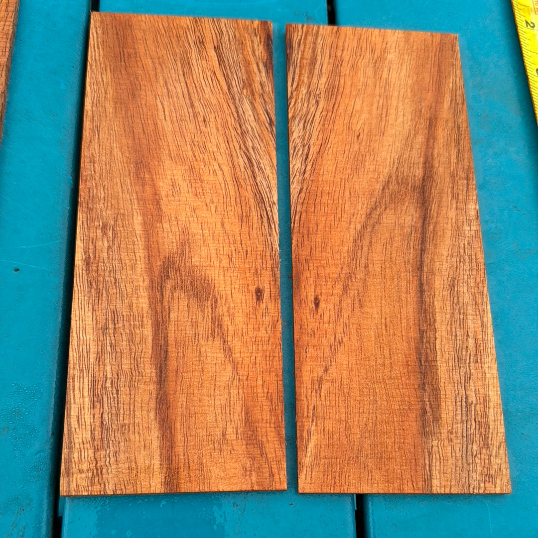 Curly Koa Knife Scales 2 piece sets