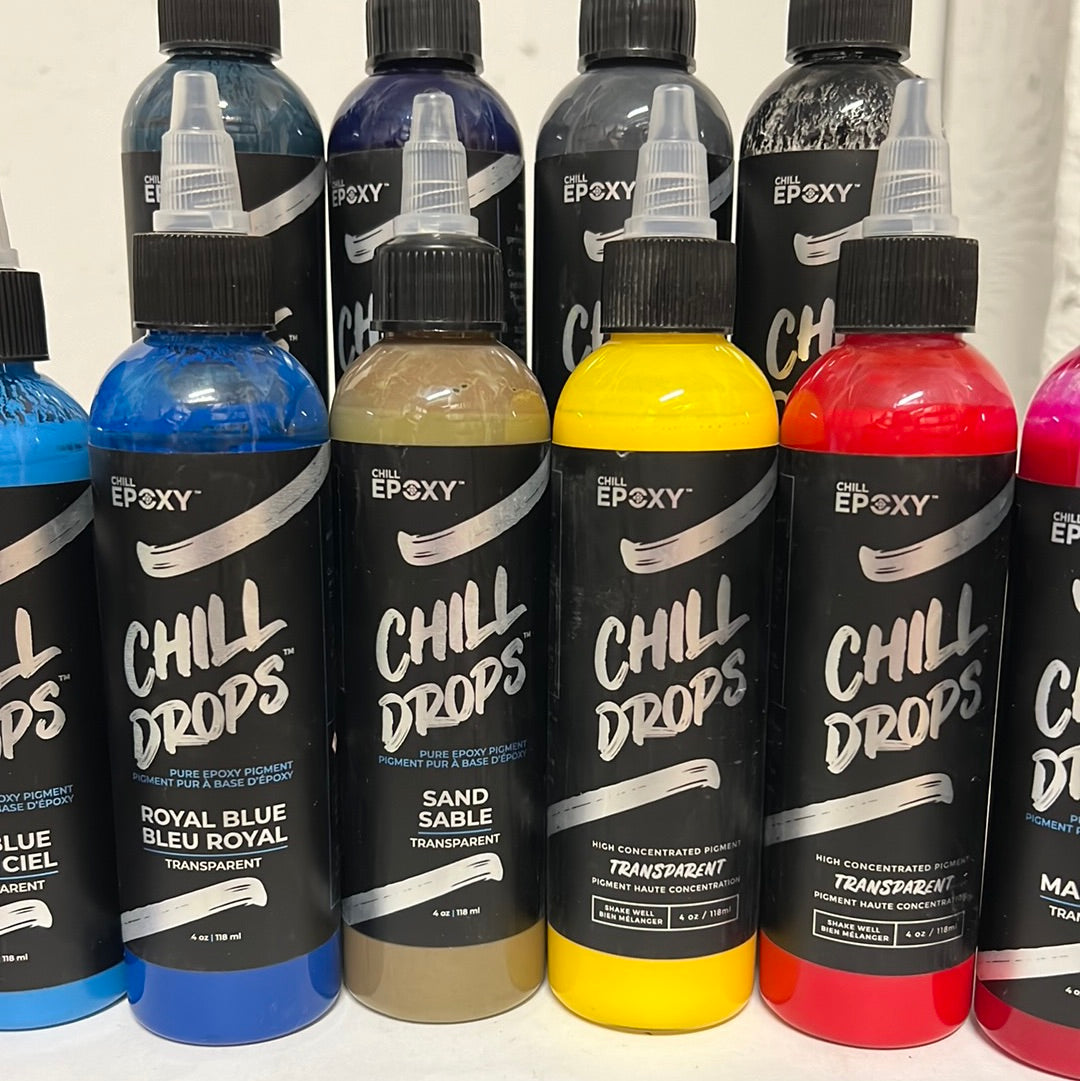Chill Epoxy Transparent Liquid Pigment Drops (4oz)