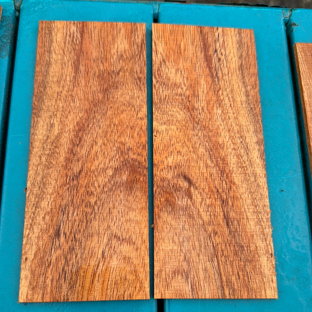 Curly Koa Knife Scales 2 piece sets