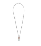 Eternity koa and Abalone pendant in Silver