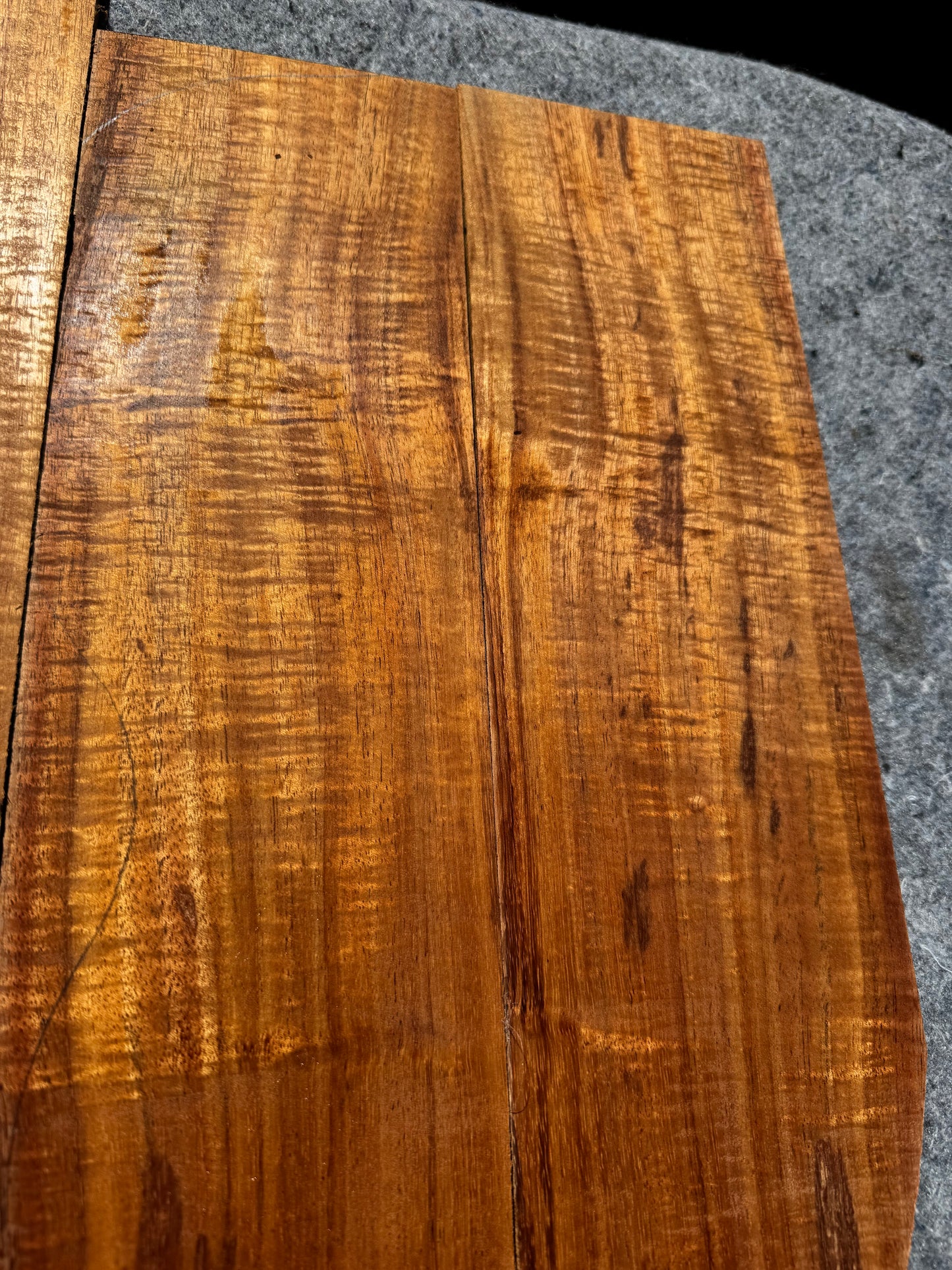 “The Etude” 6 piece 4A curly koa concert ukulele set