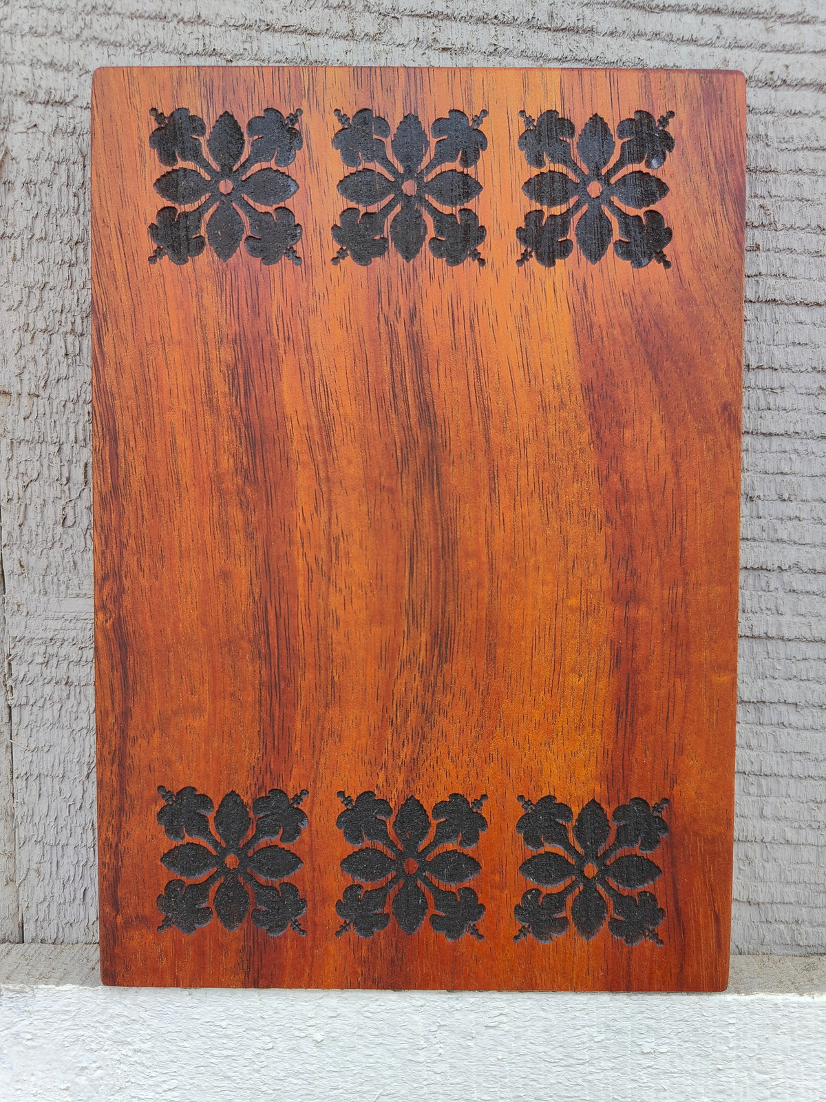 Koa Pineapple Quilt Squares charcuterie board