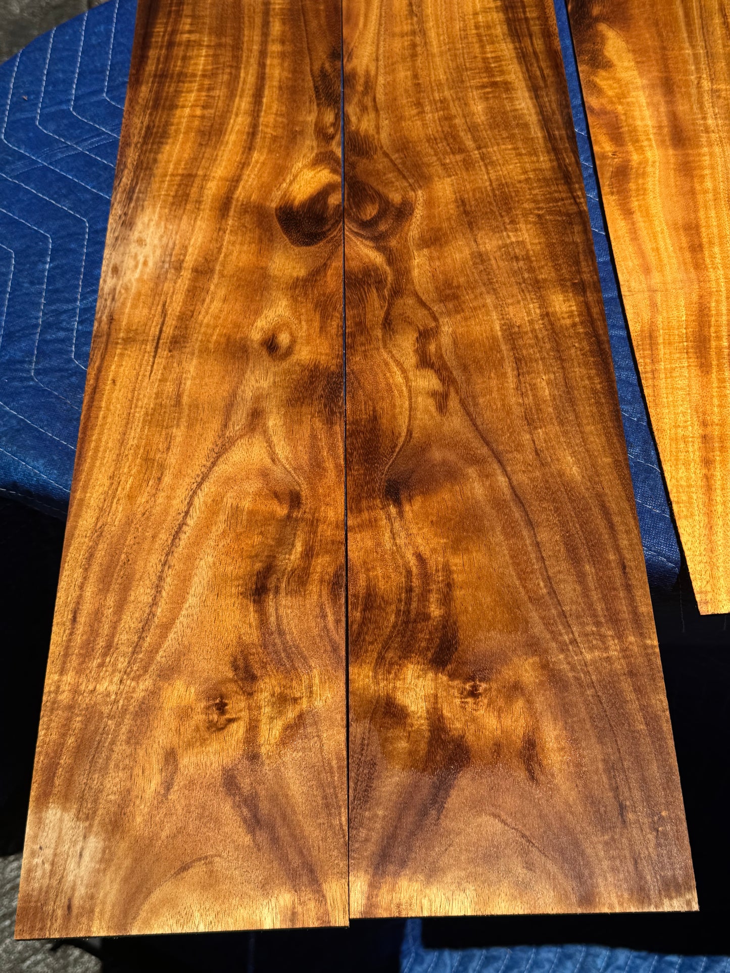 Curly Koa Jumbo Guitar 4 piece set