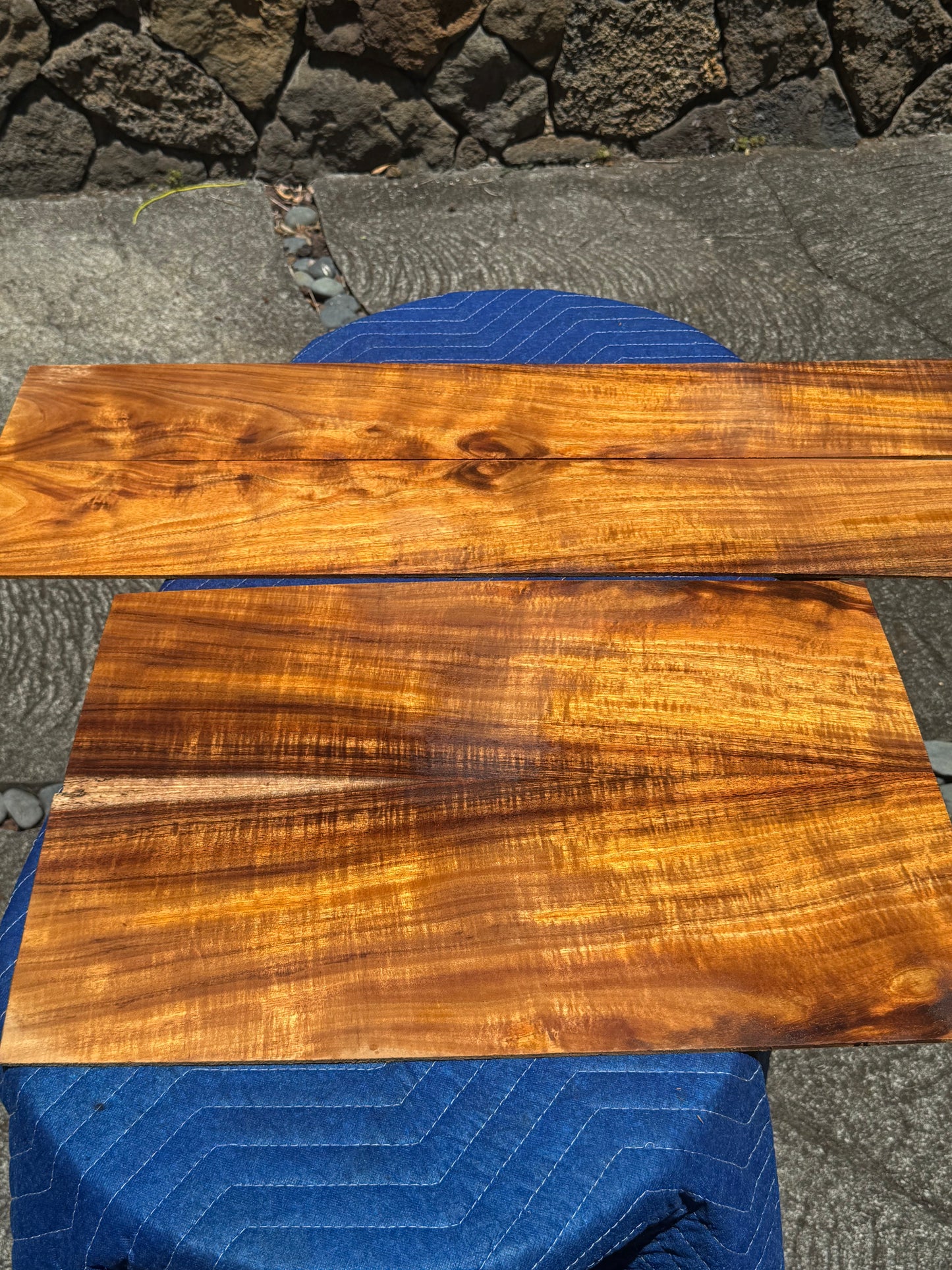 Curly Koa Jumbo Guitar 4 piece set