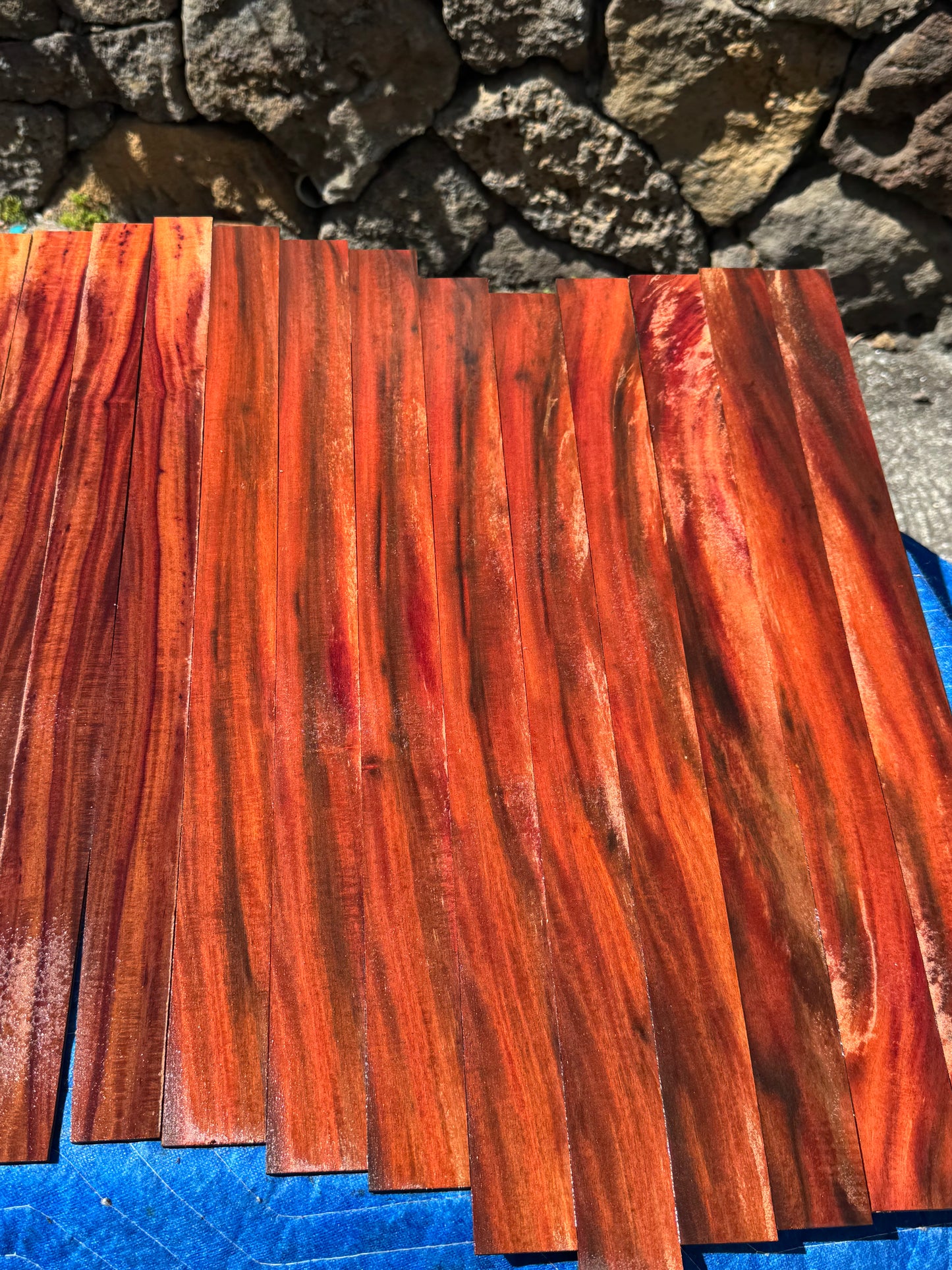 Reclaimed Milo 4mm thin wood 23 pieces 20-24”x1-2”