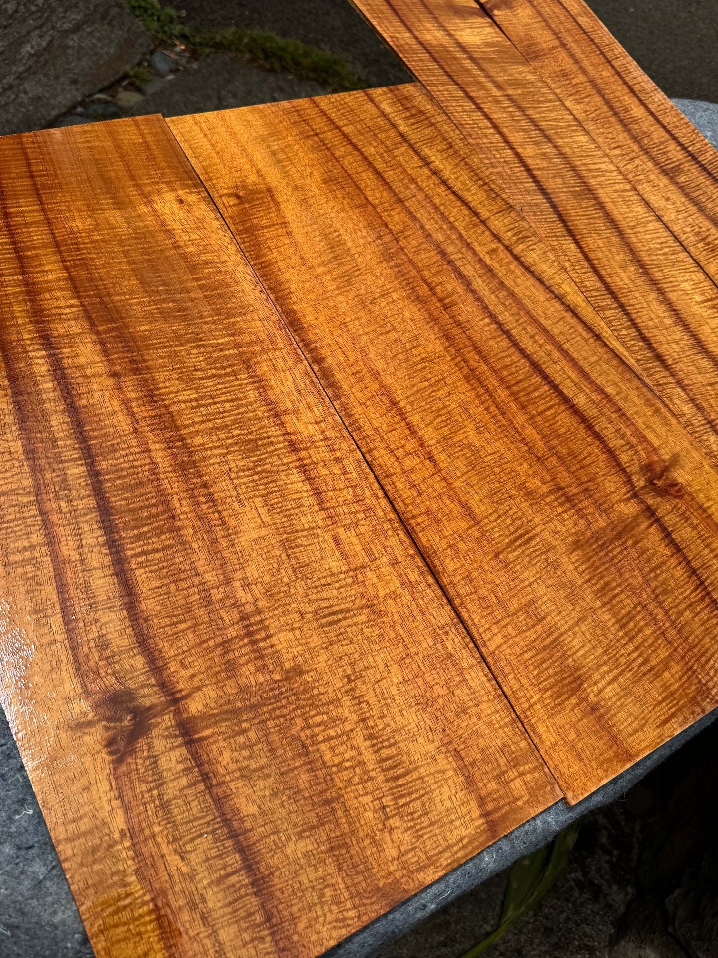 4A Tiger Lily Curly Koa jumbo Guitar 4 piece set