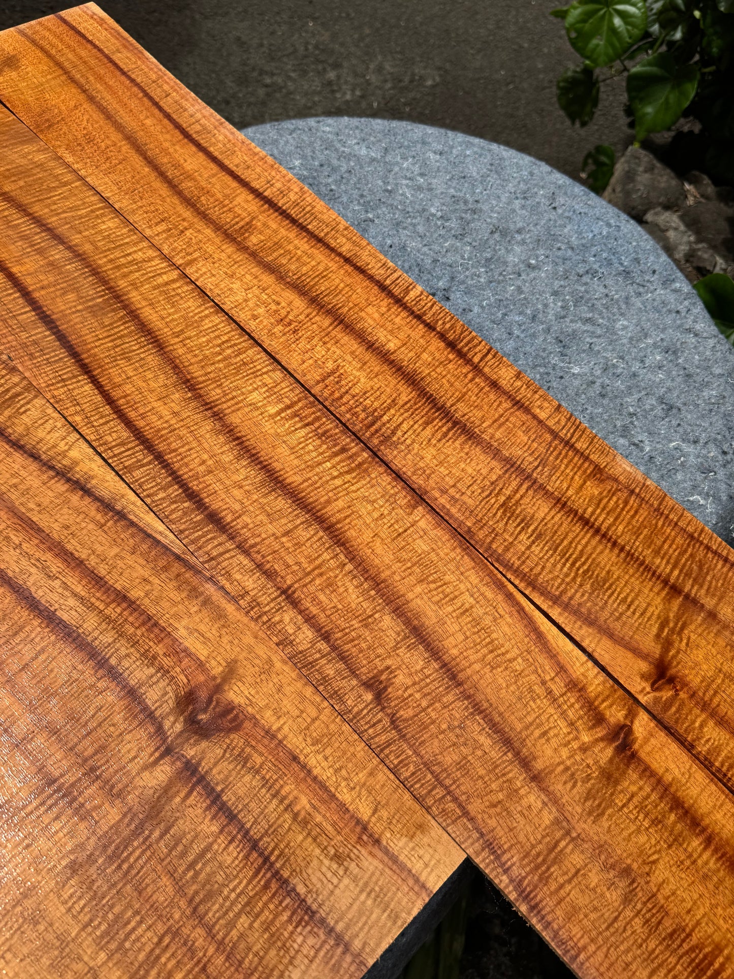 4A Tiger Lily Curly Koa jumbo Guitar 4 piece set