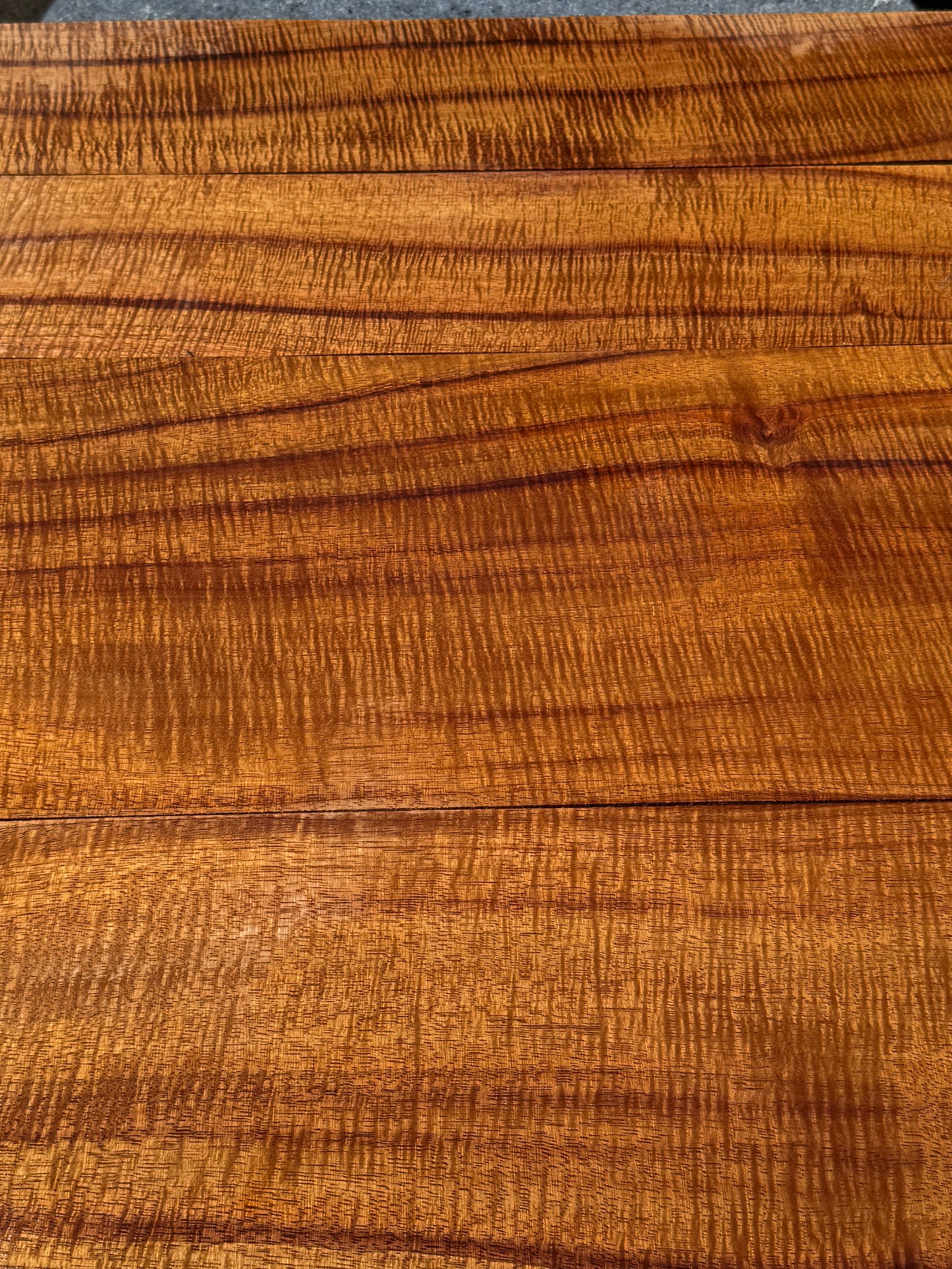 4A Tiger Lily Curly Koa jumbo Guitar 4 piece set