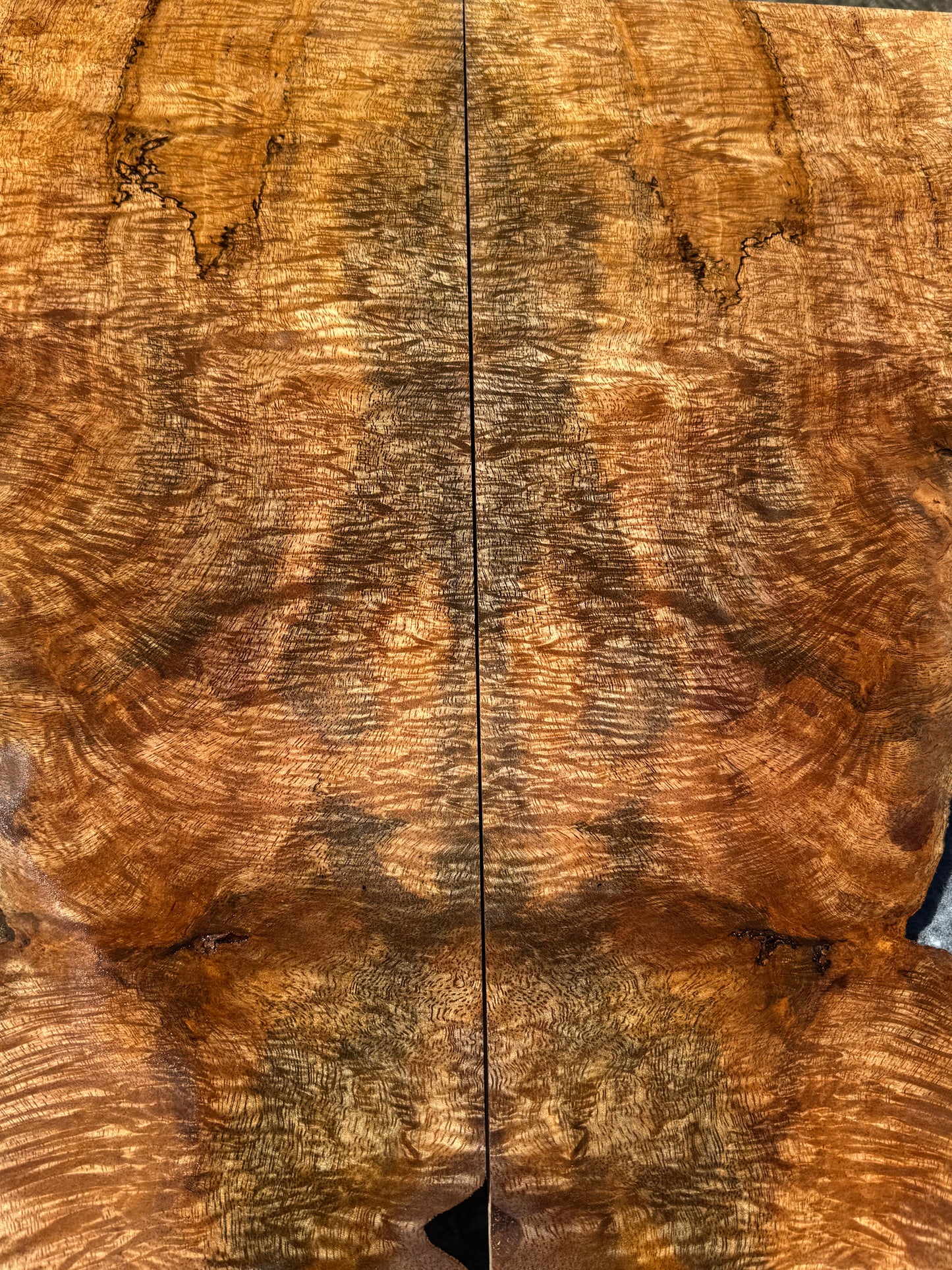 “The Cobain” Curly Mango Electric Guitar Carved Drop Top 2@23”x10”x7/16 (10mm)”