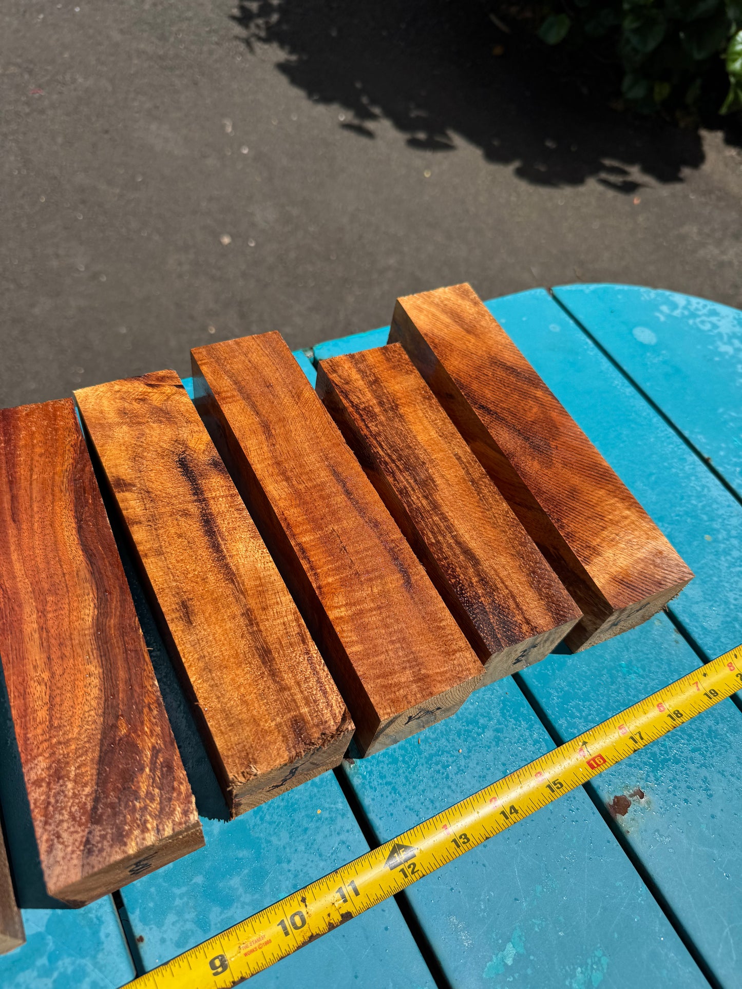 Figured Koa Turning Blank 7-8”x2”x2”