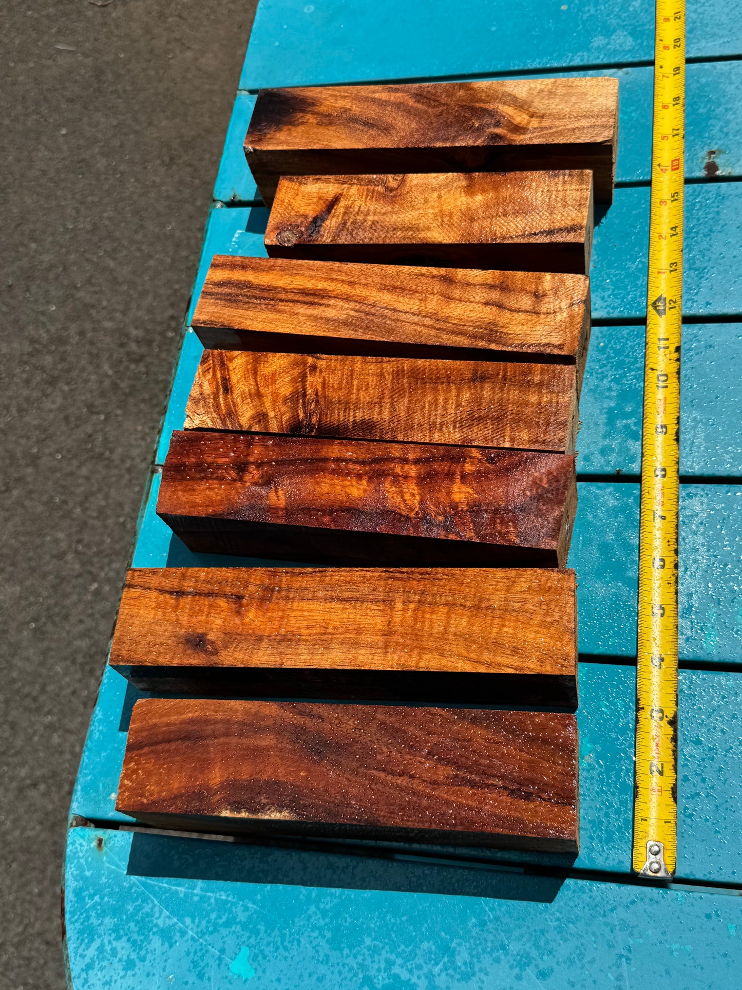 Figured Koa Turning Blank 7-8”x2”x2”