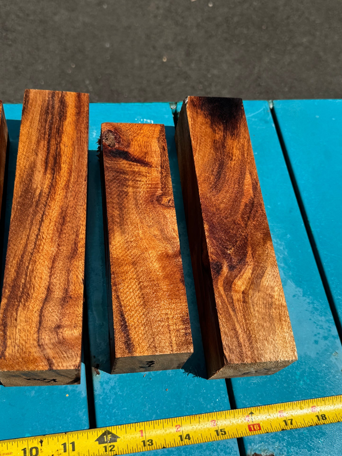Figured Koa Turning Blank 7-8”x2”x2”