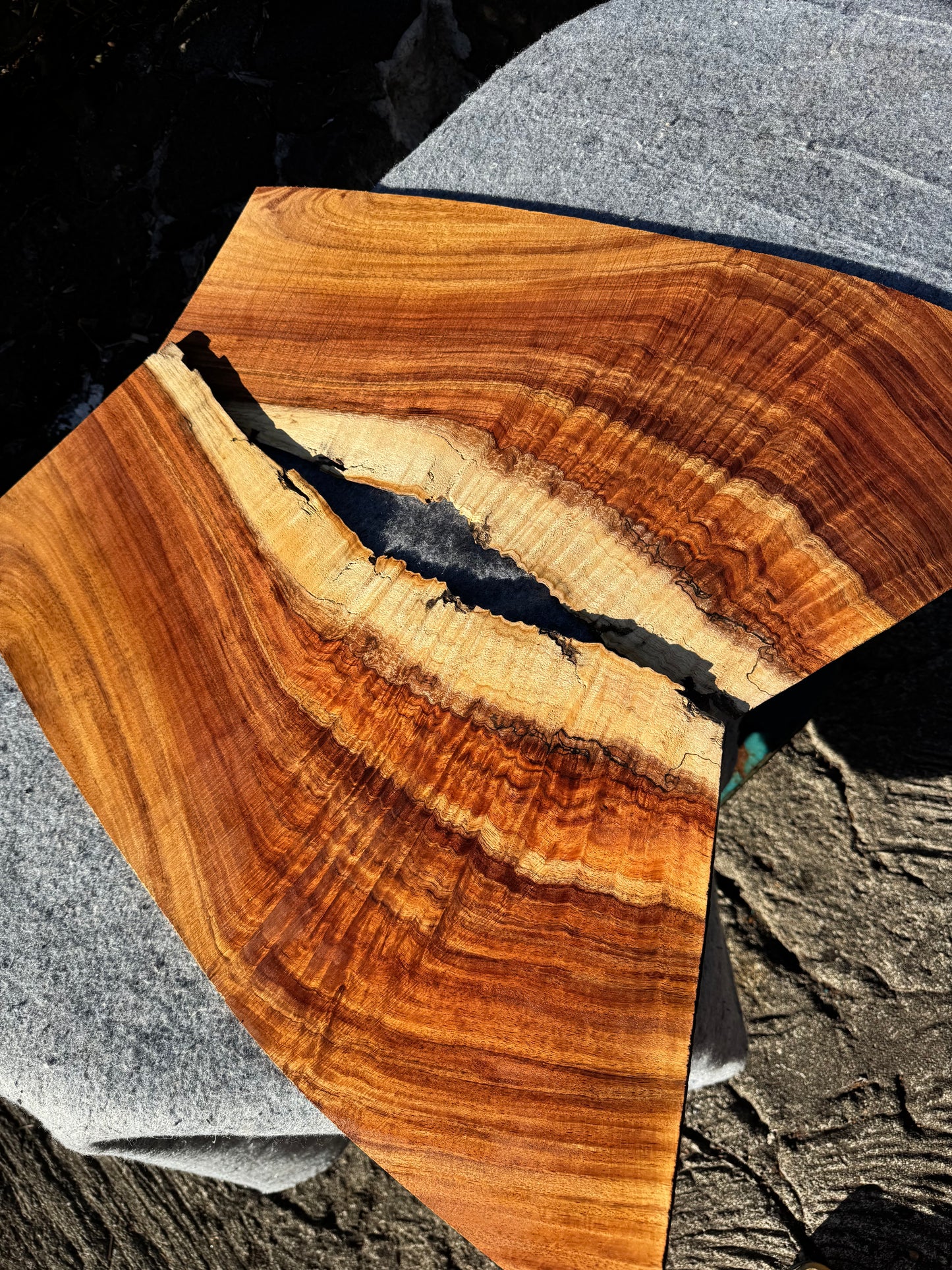 Premium Curly Koa 2 piece Guitar Tops