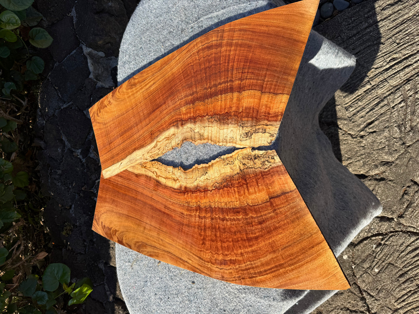 Premium Curly Koa 2 piece Guitar Tops