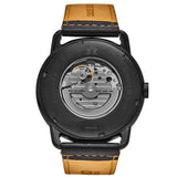 Fissure 8 Auto Men's Koa and Abalone Watch in Black