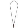 Koa and Abalone pendant in Black