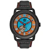 Fissure 8 Auto Men's Koa and Abalone Watch in Black