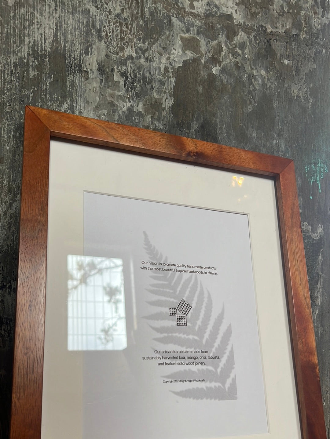11x14 Koa Handmade Frame