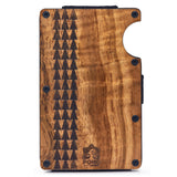 The Minimalist, Koa Wood Wallet w/ Money Clip (Multiple Designs)