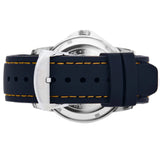 The Surfrider Koa Wood Watch -Silver/Black silicone