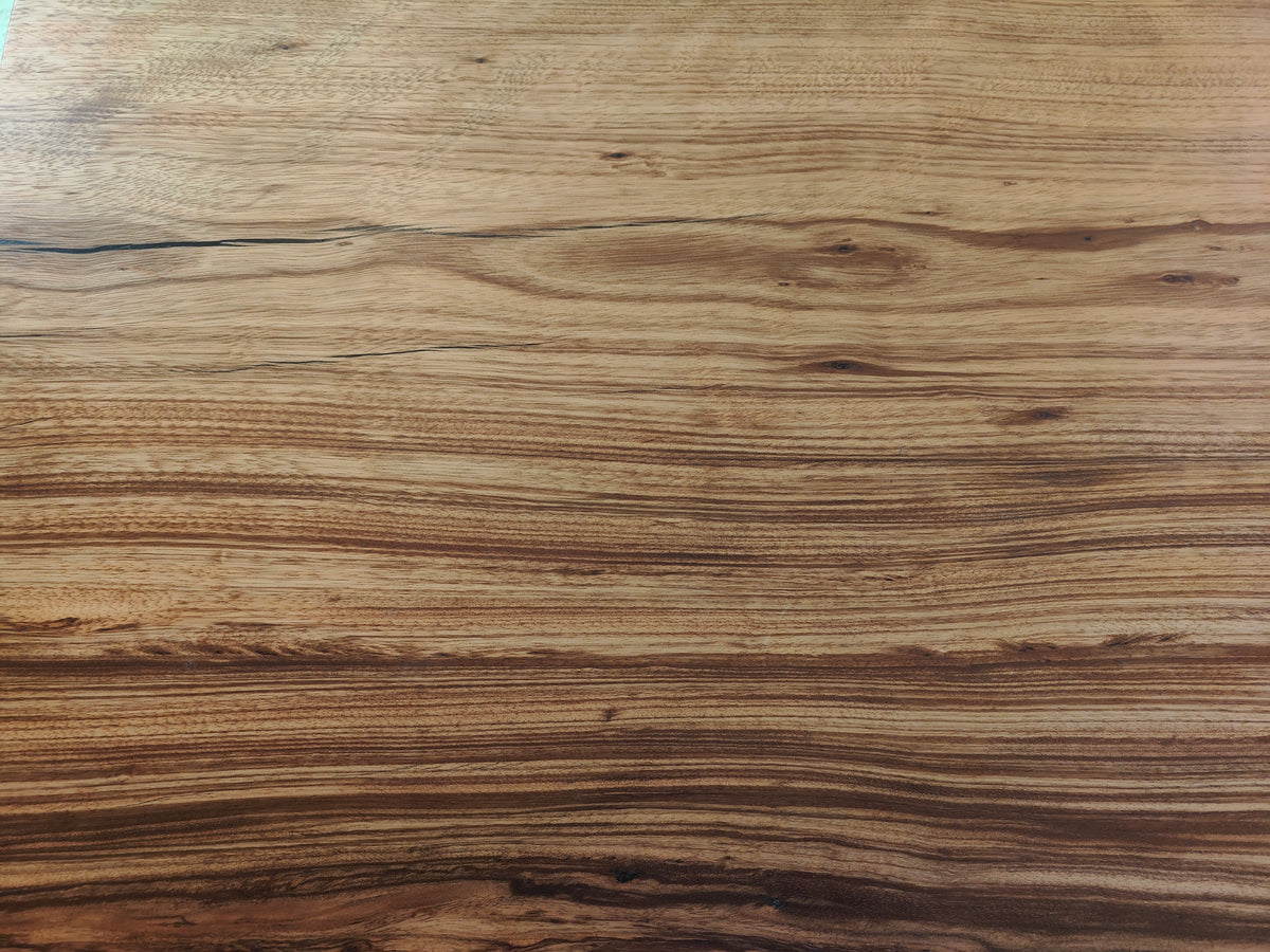 Reclaimed Zebra Wood Slab Dining Room Table