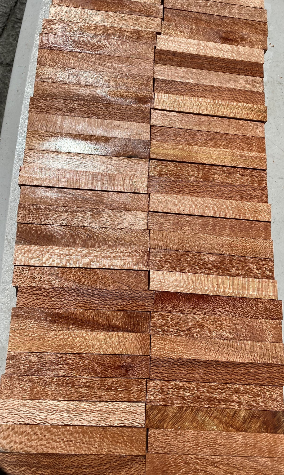 Figured Silk-Oak Pen Blank Set (Buy 5 get one free!)