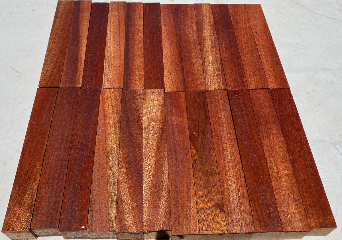 Reclaimed Sapele Pen Blank Set (Buy 5 get one free!)