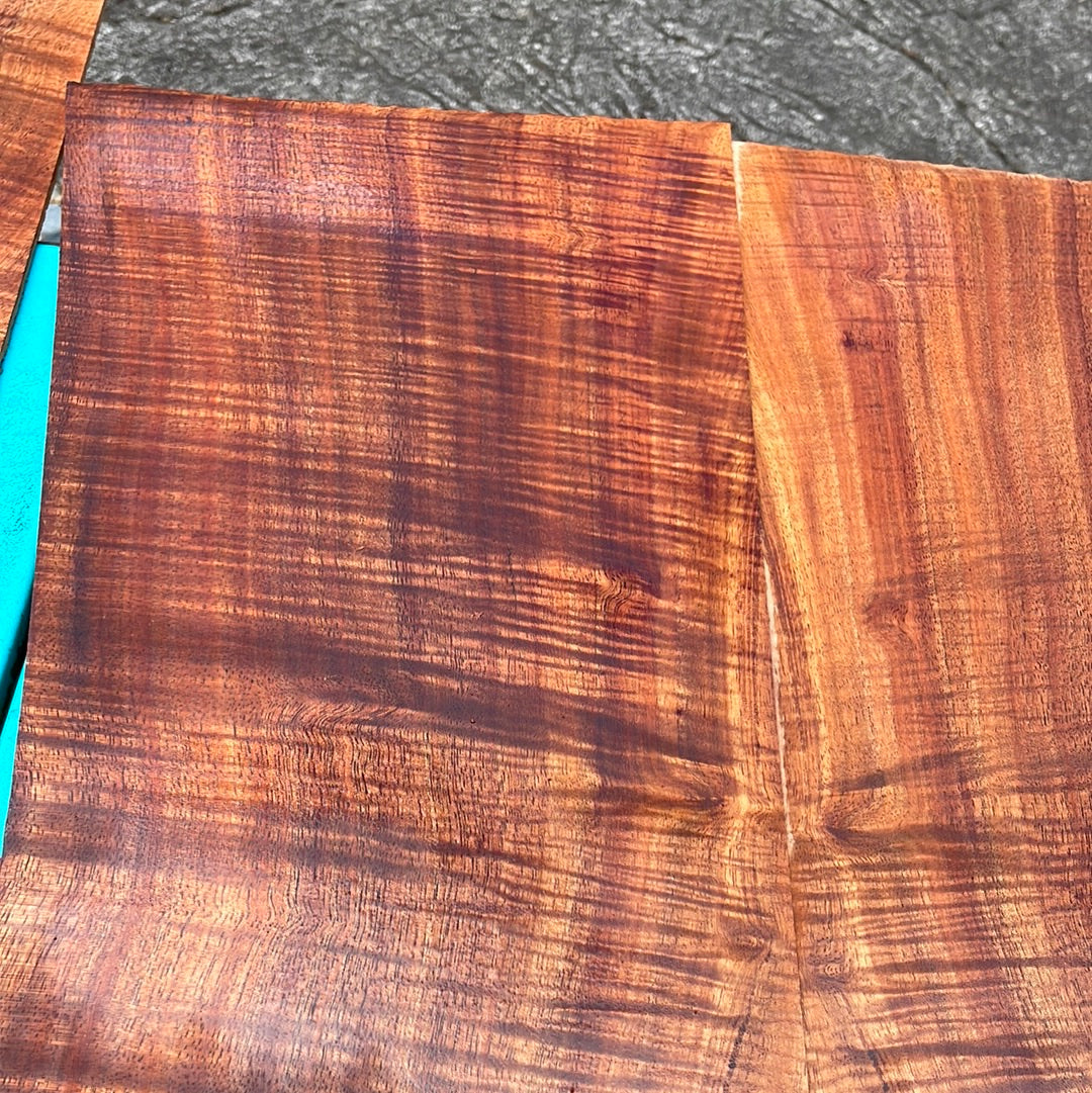 4A Curly Hawaiian Koa Jumbo Guitar 4 piece set