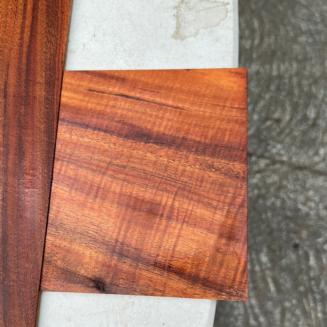 4A Curly Koa Jumbo Western Guitar 4 piece set