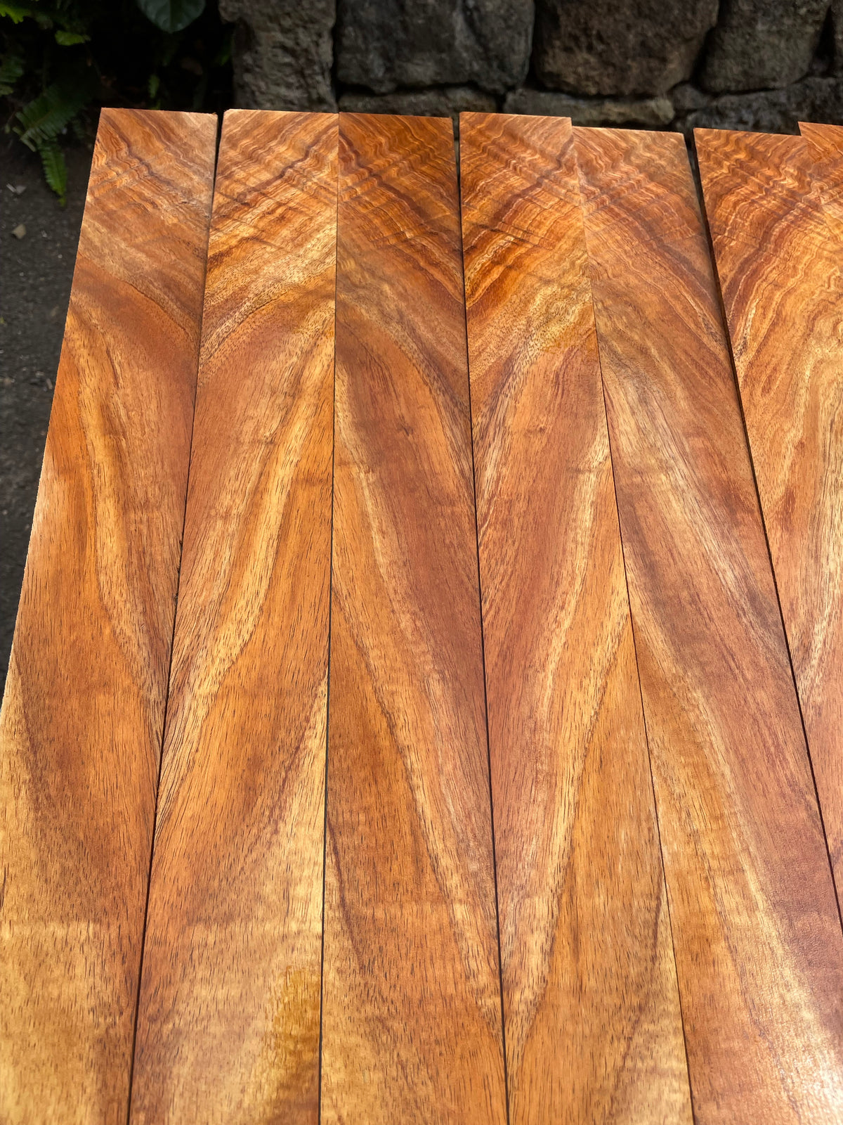 3A Curly Koa Ukulele/Instrument Bindings 36”x2 1/4”x4mm