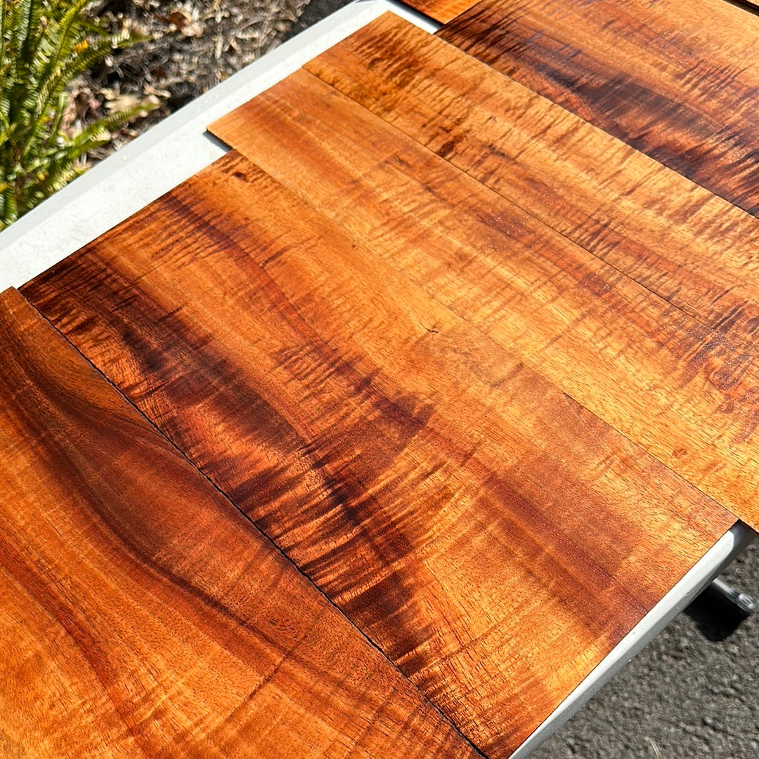 4A Curly Koa Tenor ukulele 6 piece set