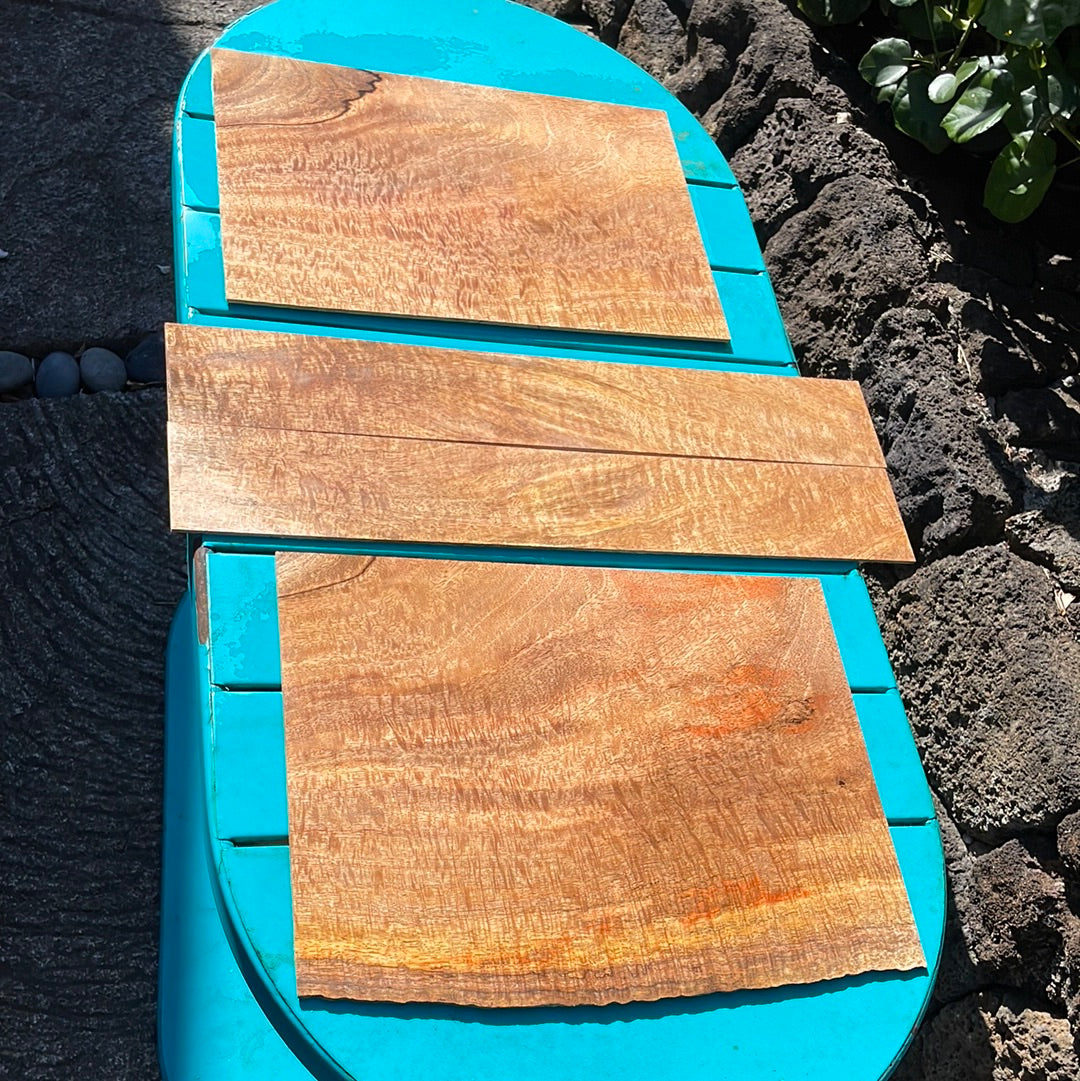 Curly Mango "Single Piece" Tenor Ukulele set (4 pcs)