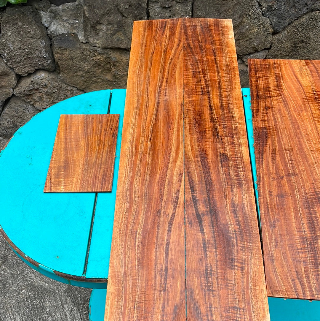 4A Curly Koa Jumbo Guitar 4 piece set