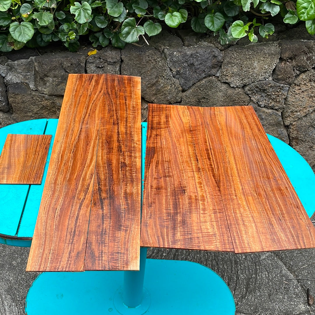 4A Curly Koa Jumbo Guitar 4 piece set