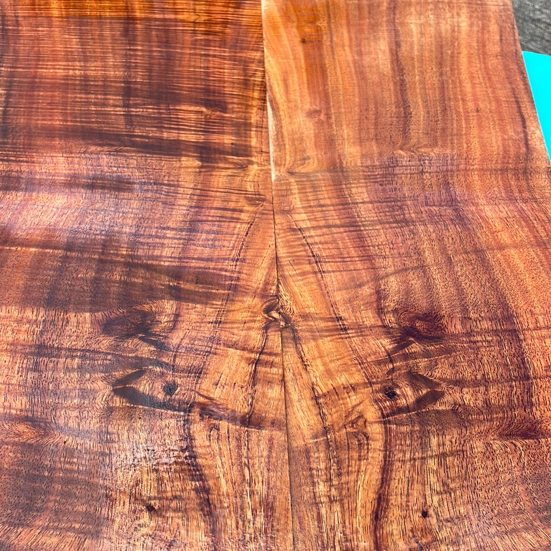 4A Curly Hawaiian Koa Jumbo Guitar 4 piece set