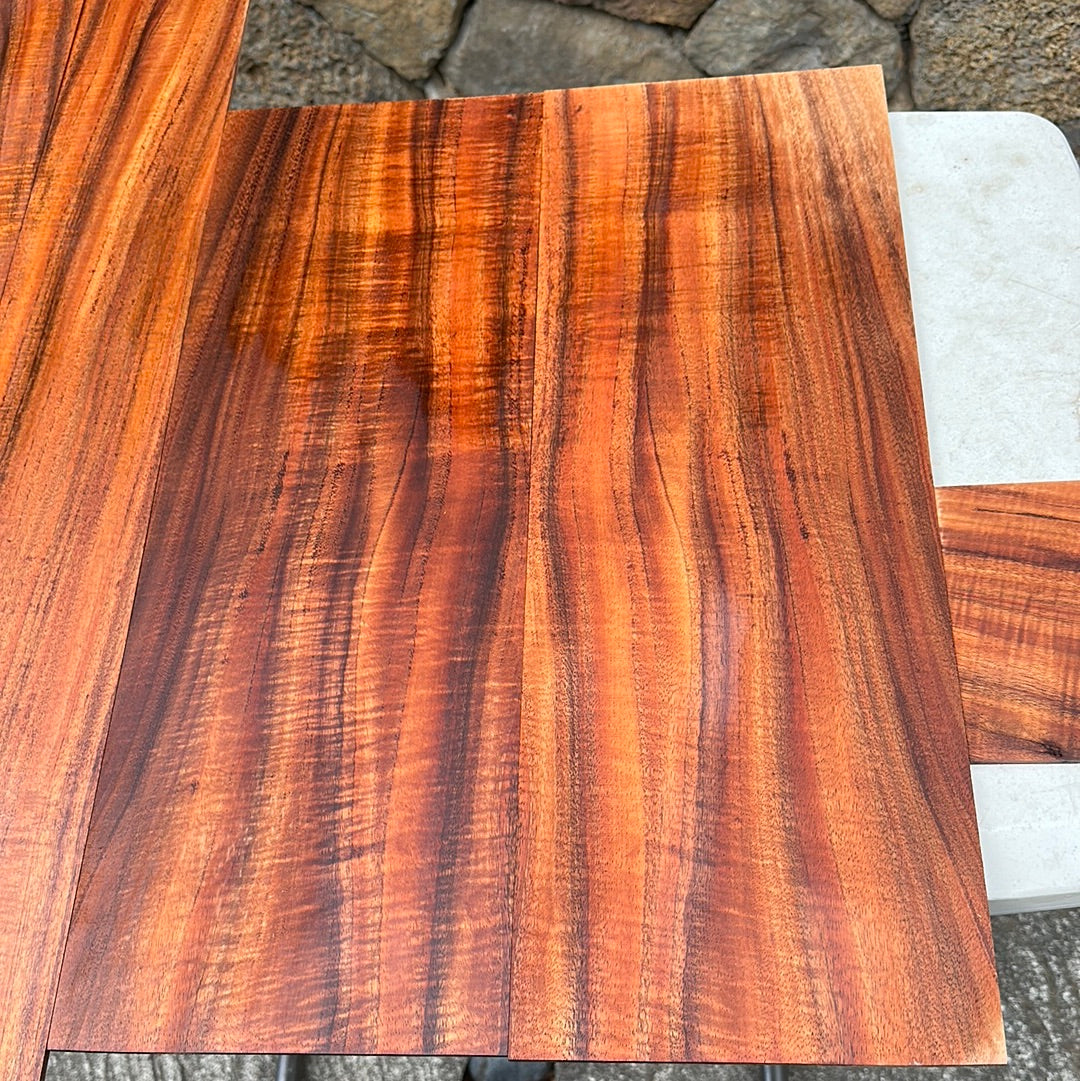 4A Curly Koa Jumbo Western Guitar 4 piece set