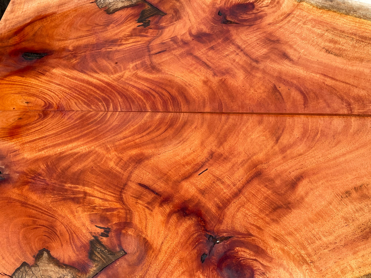 Curly Cuban Mahogany Electric Drop Top guitar set 2@24”x8-11.5”x3.5-4mm