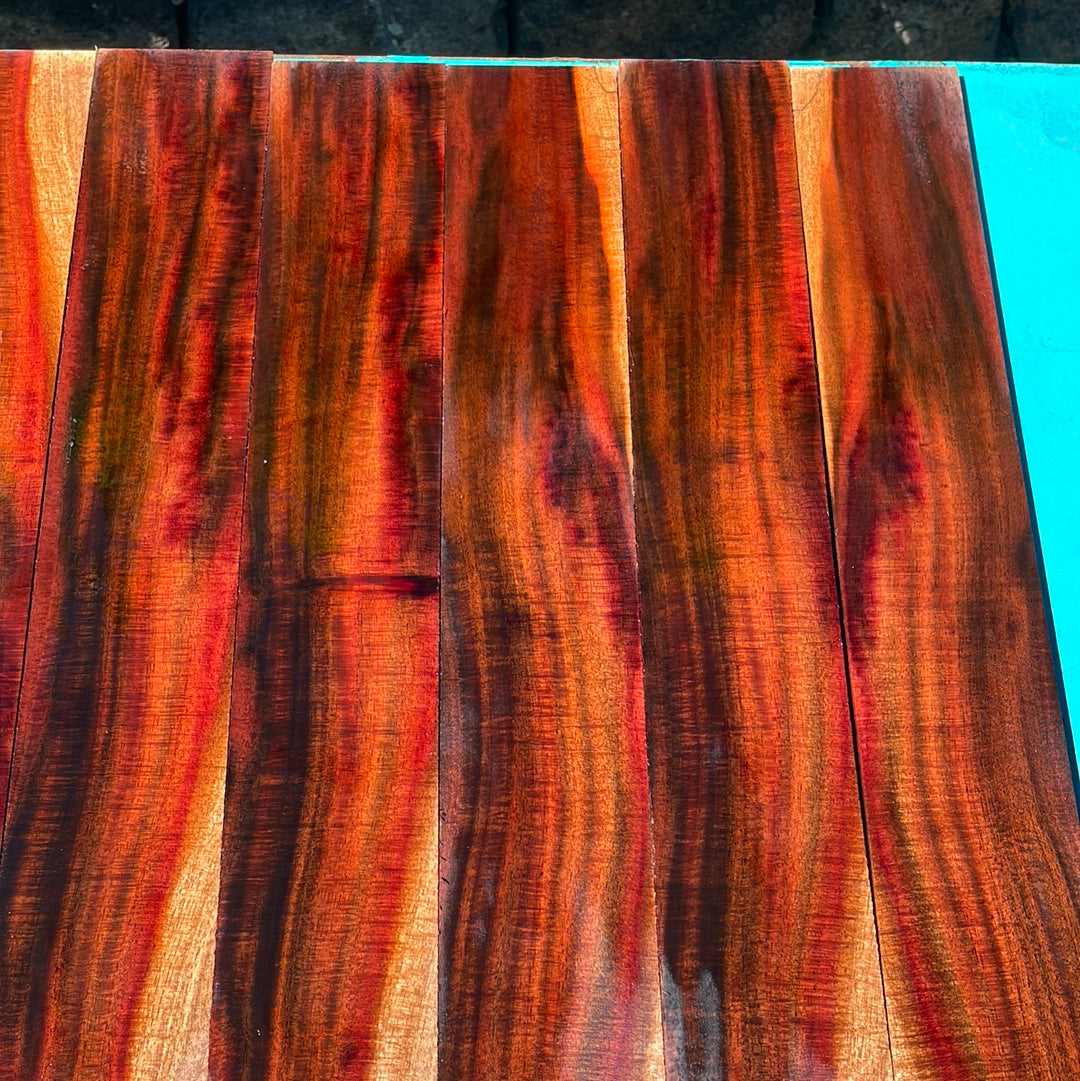 Figured Milo Ukulele Fret board blank