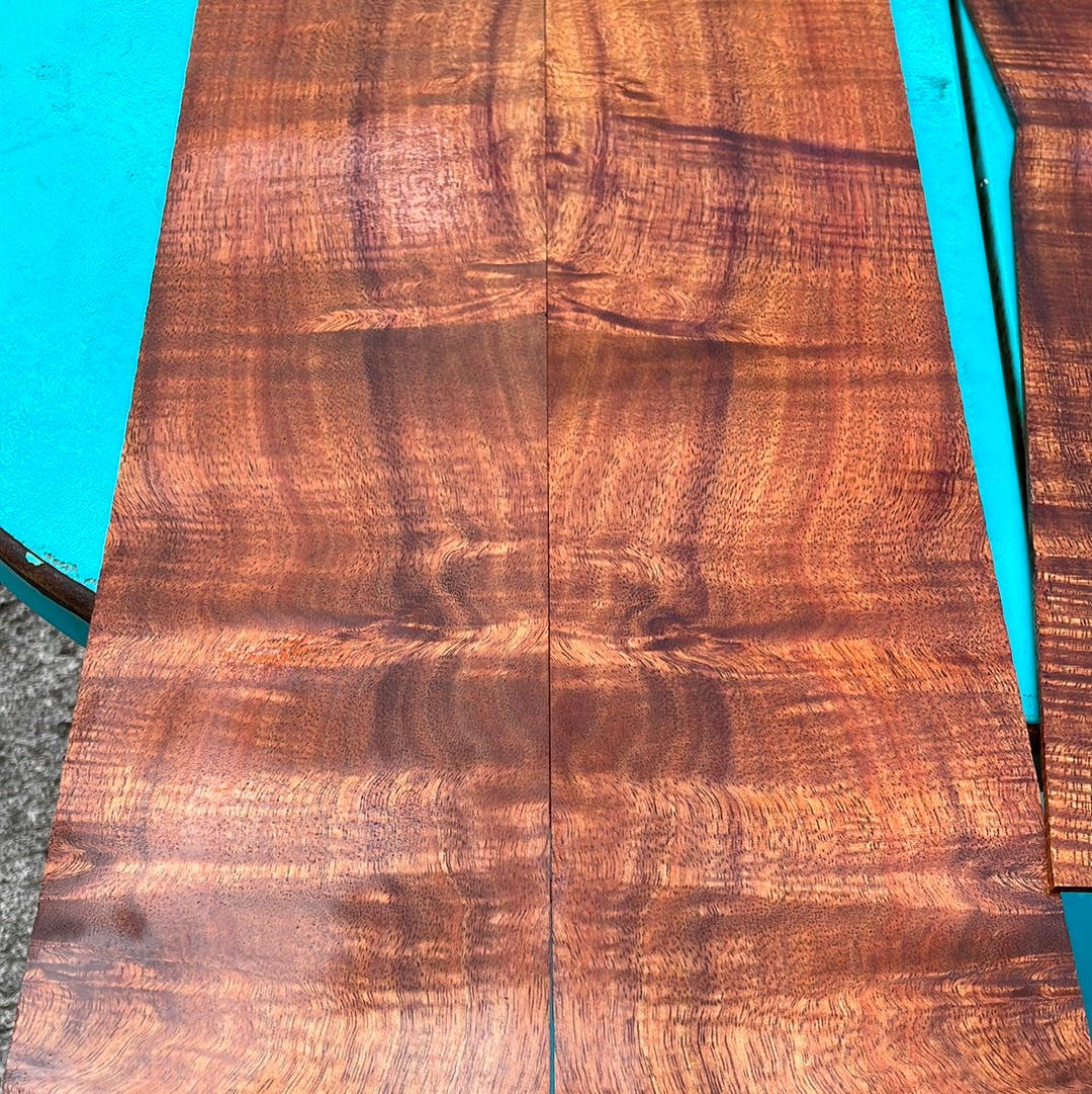 4A Curly Hawaiian Koa Jumbo Guitar 4 piece set