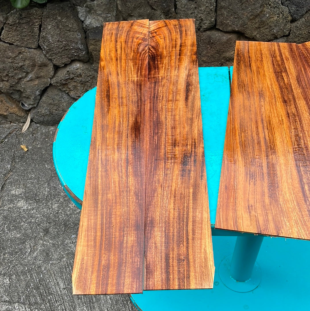 3A Curly Koa Jumbo Guitar 4 piece set