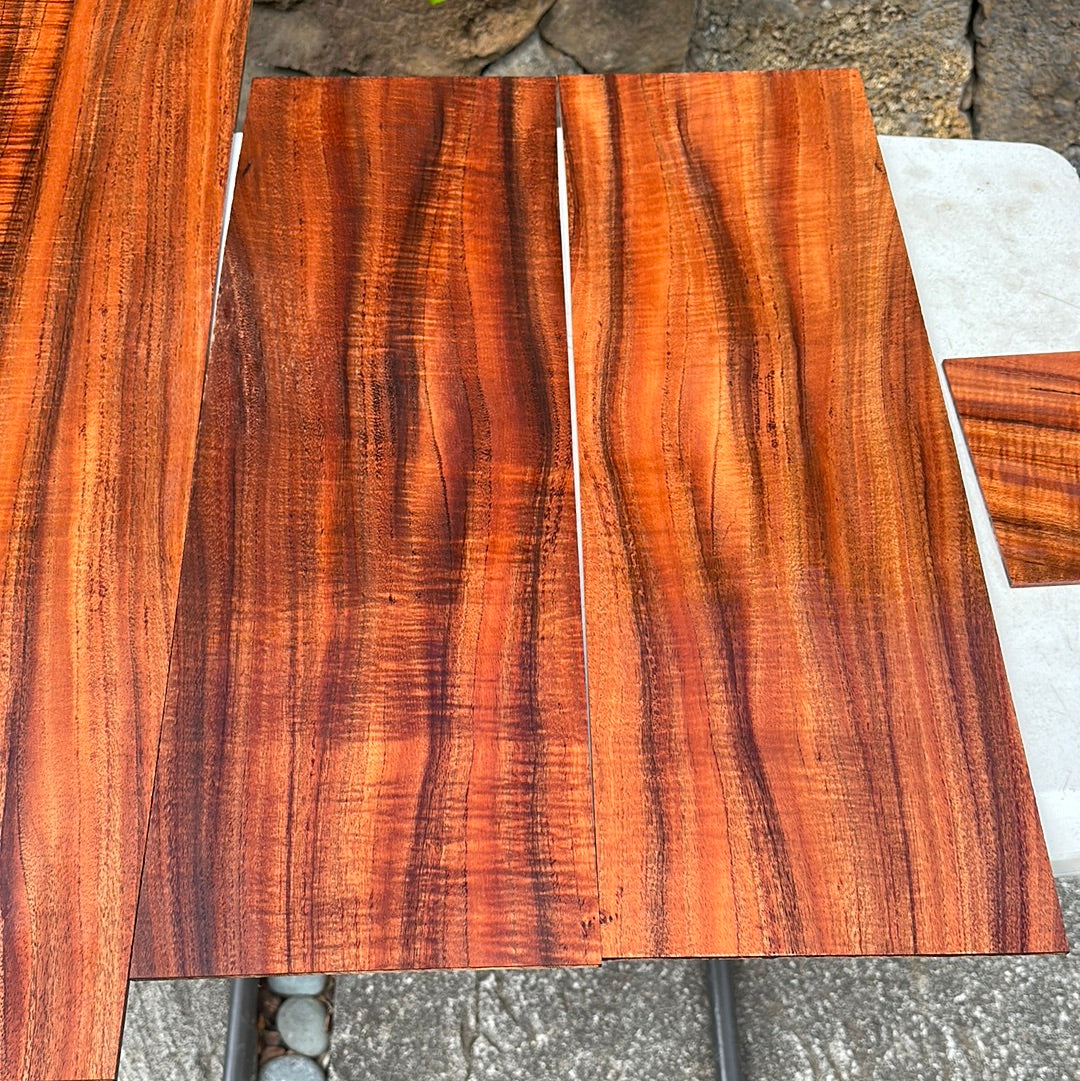 4A Curly Koa Jumbo Western Guitar 4 piece set