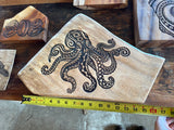 Mango Octopus - Engraved Art Piece