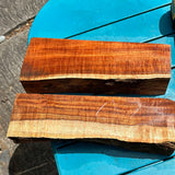 Live Edge Curly Koa 2 pieces 13.5”x3-5”x2”