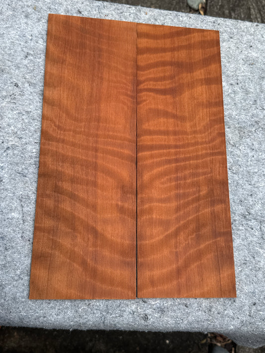 Curly Redwood 2pc Ukulele Top