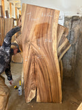 Monkeypod Slab #7 - half of bookmatched pair (71” L x 25.5” W x 2.5” thick)
