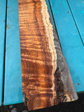 Curly Live Edge Koa slab 23.5”x4”x2”